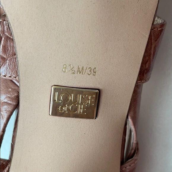 LOUIE et CIE slingback block heel sandal, sz 8.5 - Picture 9 of 14